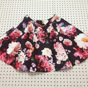 B. Darlin Floral Skater Skirt, Size 10